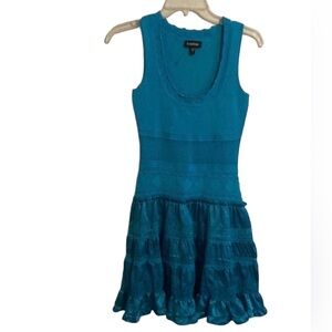 Bebe Womens Ruffle Dress